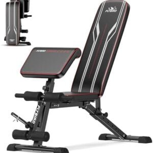 FLYBIRD Adjustable Weight Bench with Leg Extension and Curl Machine, Preacher Curl Bench, Foldable Workout Bench for Home Gym, 800LBS Weight Capacity Exercise Bench for Full Body Strength Training  Sports & Outdoors